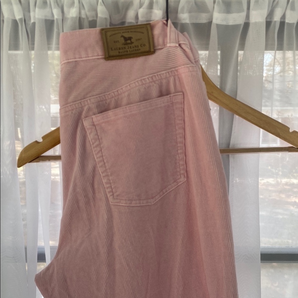 Ralph Lauren Pink Corduroy Women's Jeans